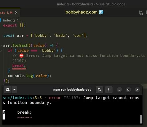 jump target cannot cross function boundary.