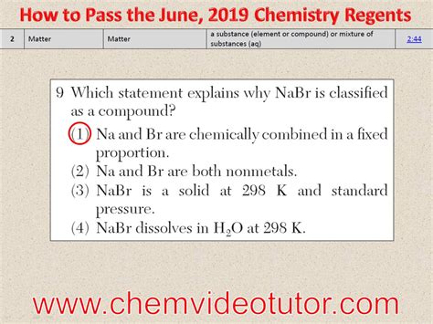 +15 June 2023 Chemistry Regents Answer Key Referenzen