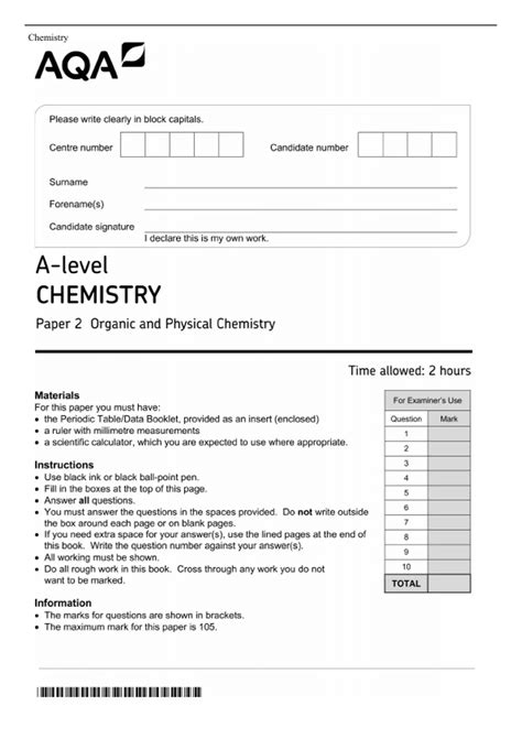 june 2023 chemistry paper 2