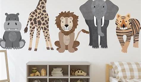Jungle Nursery Wall Stickers Animal Art
