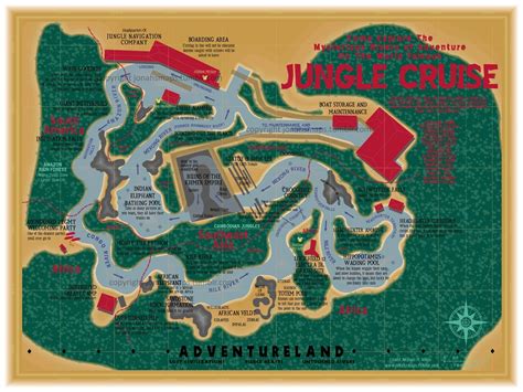 jungle cruise disneyland map