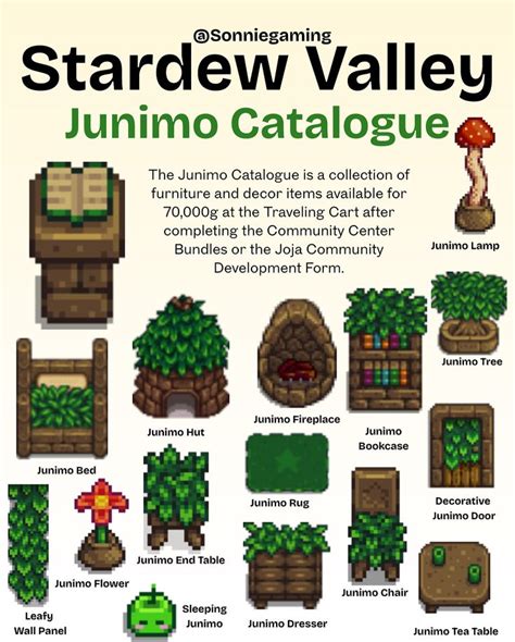 Junimo Catalogue