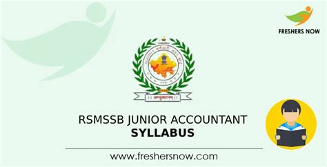 junior accountant syllabus rsmssb