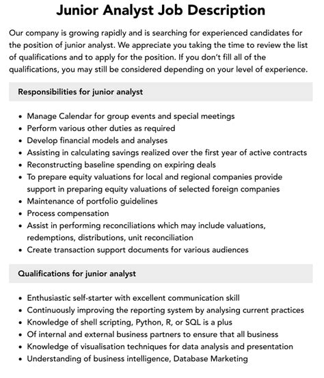 junior analyst roles sydney