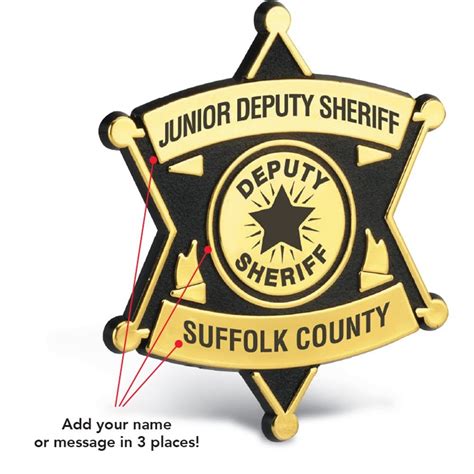junior deputy sheriff badge stickers