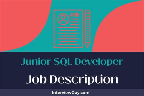 junior sql developer job description