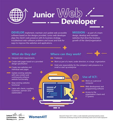 junior web developer role