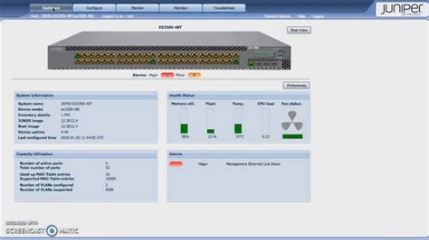 Juniper Switch Web Gui