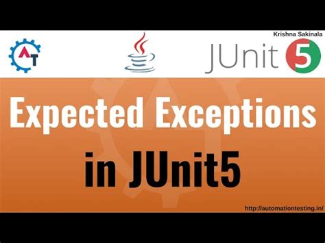 Junit Annotation For Expected Exception