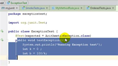 Junit Exception Rule Matcher