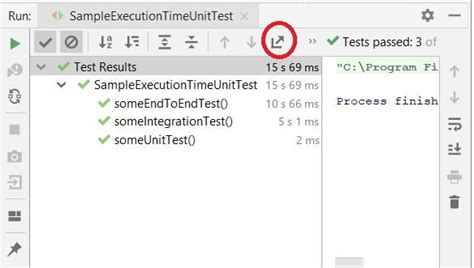 Junit Test Method Execution Time
