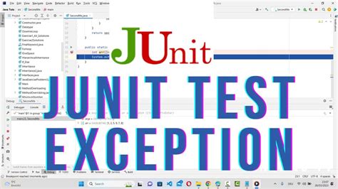 Junit Test When Exception Is Thrown