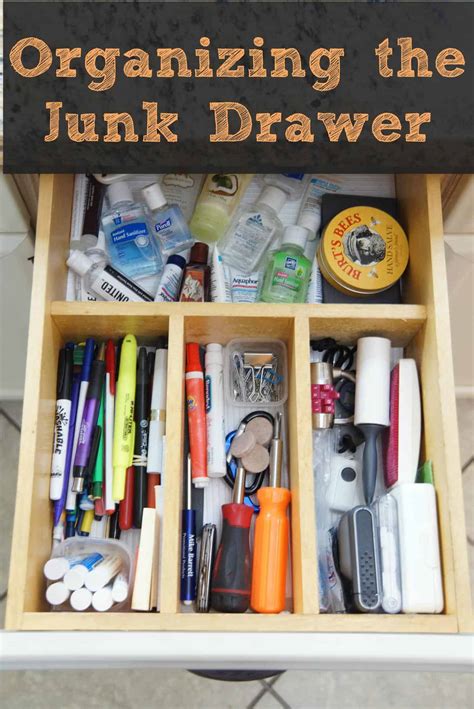 Junk Drawer Organizing