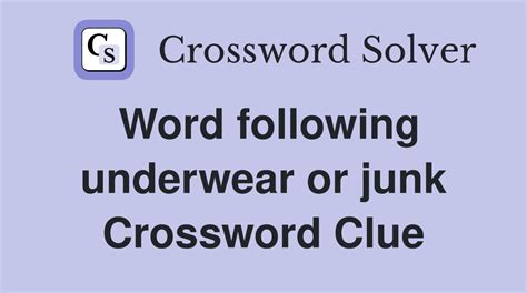 Junk E.g. Crossword