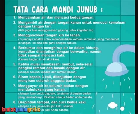 Tata Cara dan Doa Lengkap Mandi Junub Kabar Berita