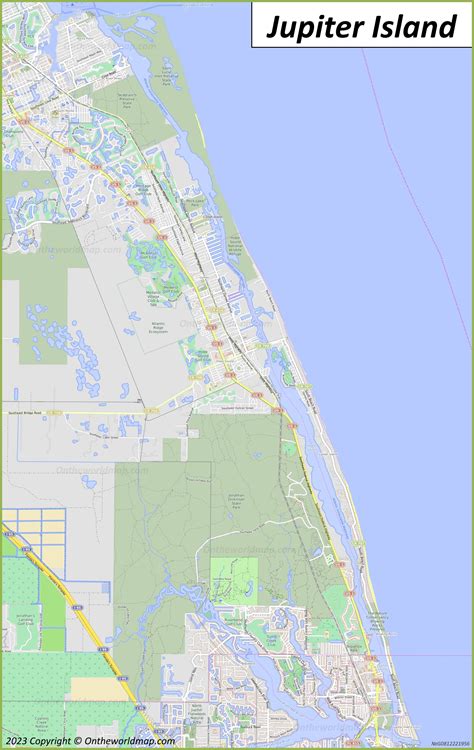 Jupiter Island Florida Map