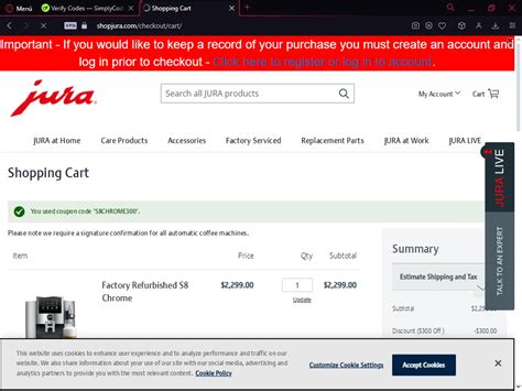 Jura Coffee Promo Code