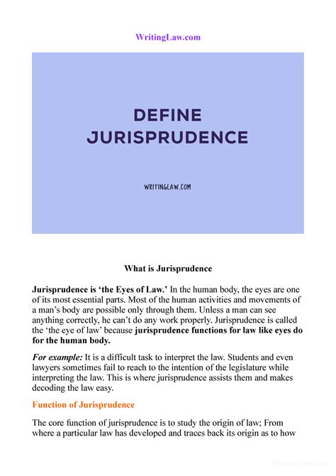jurisprudence example