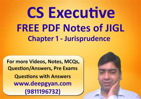 jurisprudence notes cs executive