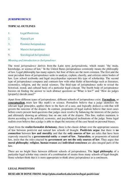 jurisprudence notes pdf llb
