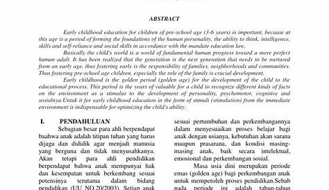 (PDF) Perkembangan Bahasa Pada Anak Usia Dini