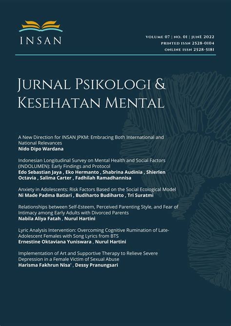 Kesehatan Mental Psikologi: Jurnal Akademik