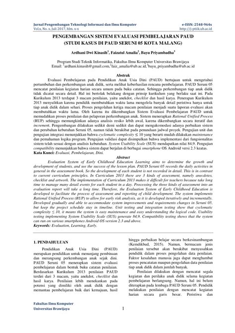 jurnal evaluasi pembelajaran pdf