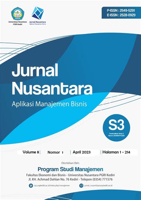 jurnal nusantara aplikasi manajemen bisnis