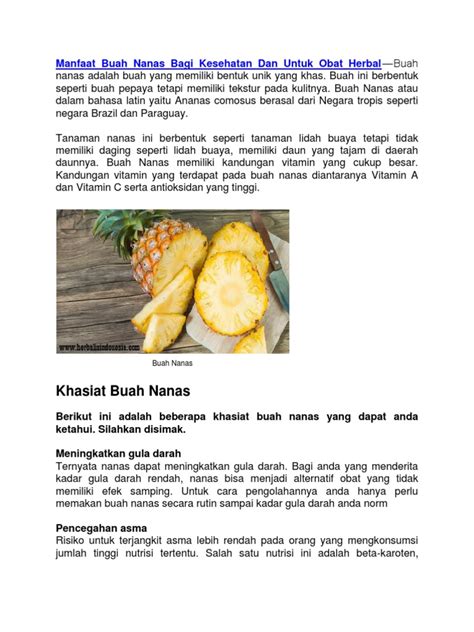 jurnal tentang manfaat kulit buah nanas