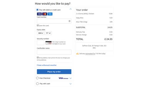 just eat first time code