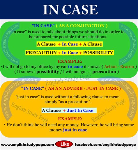 just in case in a sentence examples