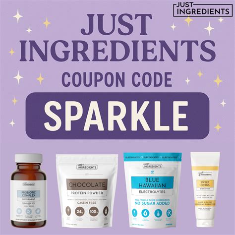 just ingredients discount code first order