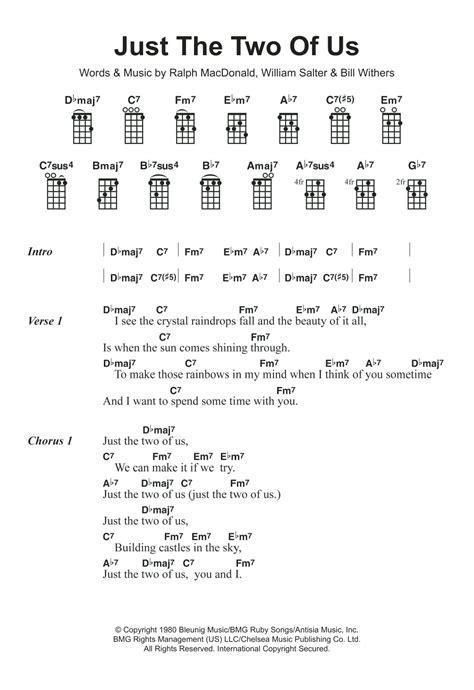 just the 2 of us chords