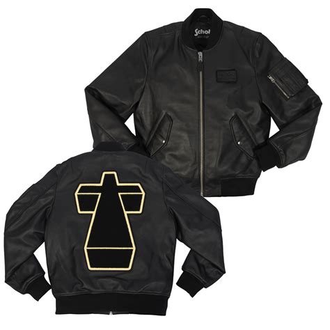 Justice Leather Jacket Cross