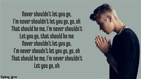 Justin BieberThat Should Be Me lyrics YouTube