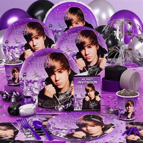 justin bieber party favours