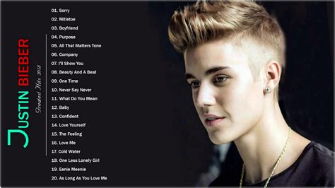 justin bieber top songs list