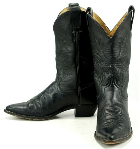 justin cowboy boots for women black