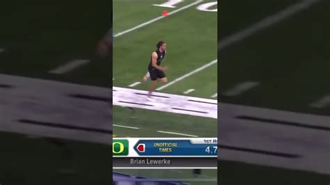 justin herbert 40 yard dash time