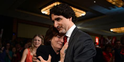justin trudeau and his mother