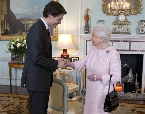 justin trudeau picture with queen