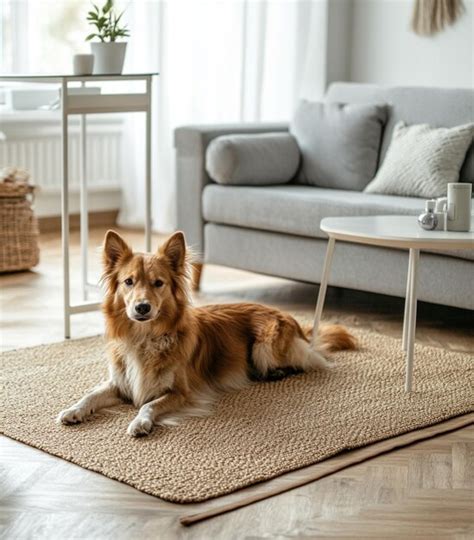 Jute Carpet Dog