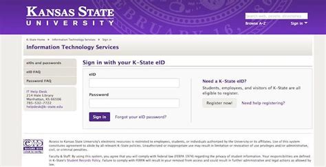 KSU Email Login Page URL Kansas state, State signs, Information
