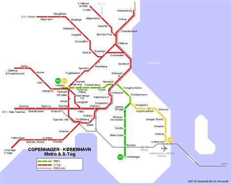 How To Use Public Transport in Copenhagen Metro map, Copenhagen