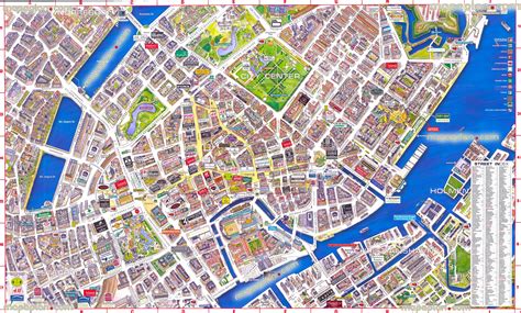 Kopenhagen Zentrum von AnkaSchm Landkarte für die Welt