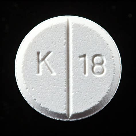 k 18 small white pill