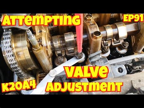 K20 Valve Adjustment Specs