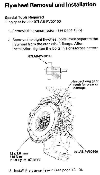 K20Z3 Flywheel Torque Specs