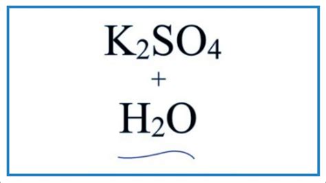 what is the formula for potassium sulfate