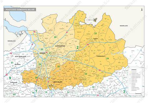 heloohaloo 25 Uniek Kaart Provincie Antwerpen